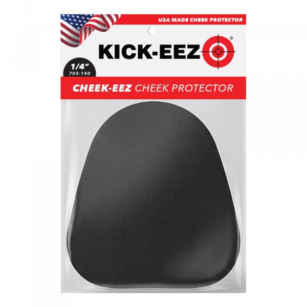 KICK-EEZ Cheek-EEZ Cheek Protector Recoil Pad for Shotgun or Rifle | Eliminate Recoil, Improve Shooting Comfort | Self-Adhesive Cheek Pad | American-Made (Thickest 1/4")