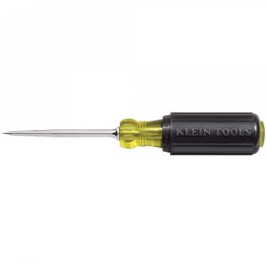 Klein Tools 650 Scratch Awl with 3-1/2-Inch Shank and Cushion Grip, Made in USA