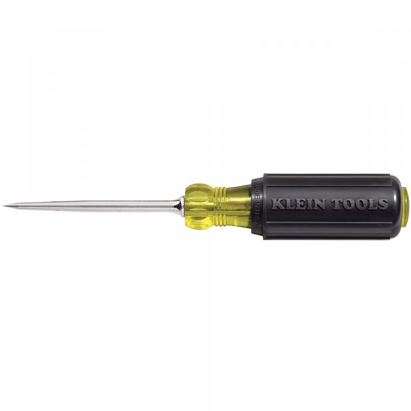 Klein Tools 650 Scratch Awl with 3-1/2-Inch Shank and Cushion Grip, Made in USA