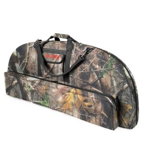 Compound Bow Case Soft Light-Weight Bow Bag with Arrow Pocket and Backpack Straps (New Leaf Camo, 37in Inside Length)