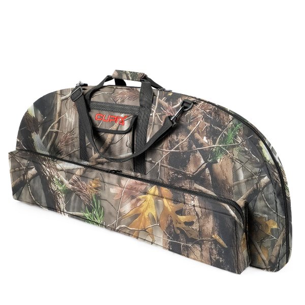 Compound Bow Case Soft Light-Weight Bow Bag with Arrow Pocket and Backpack Straps (New Leaf Camo, 37in Inside Length)