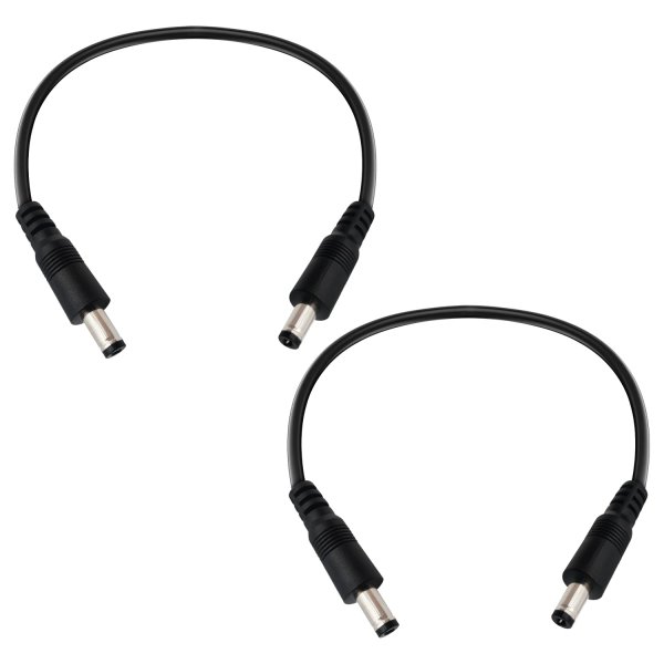 DC5.5x2.1mm 12V Male to Male Cable 18AWG Male to Male Extension Cable 1ft