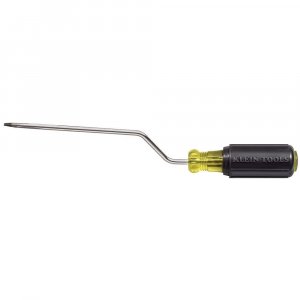 Klein Tools 671-6 Rapi-Driv Screwdriver, Made in USA, 1/4-Inch Cabinet Tip with 6-Inch Shank