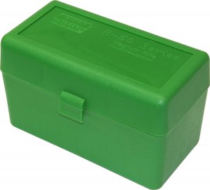 MTM 50 Round Flip-Top Rifle Ammo Box Large Mag (Green) , 3.85-Inch
