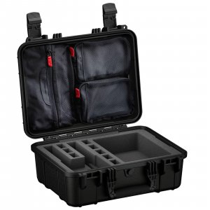 Condition 1 16" 2 Pistol Case, Model 179, Heavy Duty Waterproof Hard Gun Case with 8 Slot Mag with Pre-Cut Foam, 16" x 13" x 6.86"