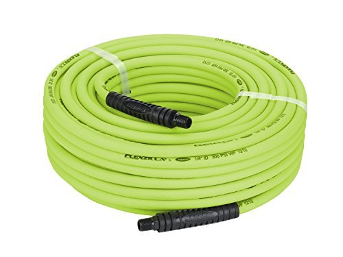 Flexzilla HFZ14100YW2 Air Hose 1/4In X 100Ft 1/4In MNPT Fittings