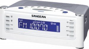 SANGEAN SNGRCR22 AM/FM Atomic Clock Radio with LCD Display