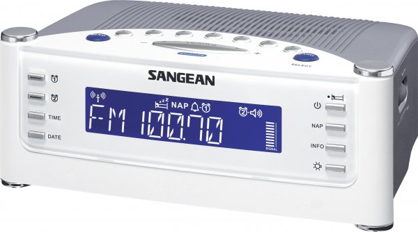 SANGEAN SNGRCR22 AM/FM Atomic Clock Radio with LCD Display