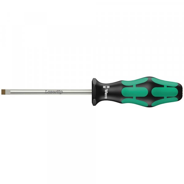 Wera 05008061001 Kraftform Plus 335 Slotted Screwdriver, 6mm Head, 4" Blade Length