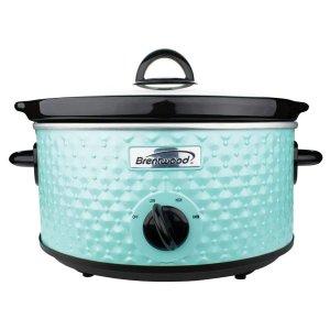 Brentwood Appliances SC-136BL 3.5Q Diamond-Pattern Slow Cooker (Blue)