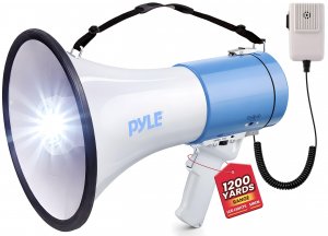 Pyle PMP51LT 50-Watt Megaphone Bullhorn with Built-in LEDs