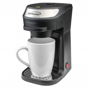 Brentwood Appliances TS-111BK Single-Serve Coffee Maker w/Mug