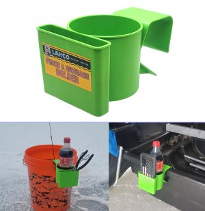 Lakco Ice House Sled & Bucket Phone, Drink & Tool Holder, USA Made