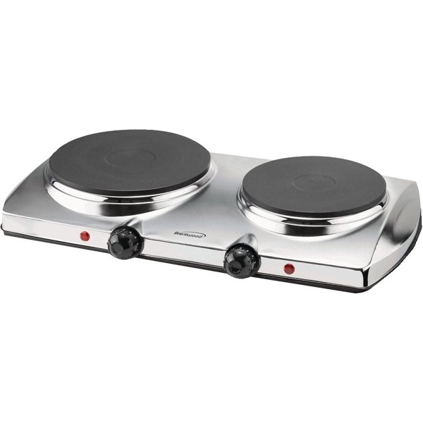 Brentwood Appliances TS-372 1,440W Double-Burner Electric Hot Plate