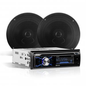 Boss 750BRGB Single Din CD/MP3 Receiver Display Bluetooth USB Front Aux Remote
