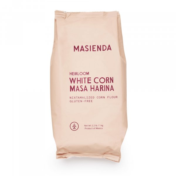 Masienda Heirloom White Corn Masa Harina/Flour 2.2 LB (Pack of 2) - Nixtamalized Corn Flour Perfect for Corn Tortillas, Tamales, Tostadas, Pupusas, Arepas and More. Gluten-Free, Non-GMO, Preservative-