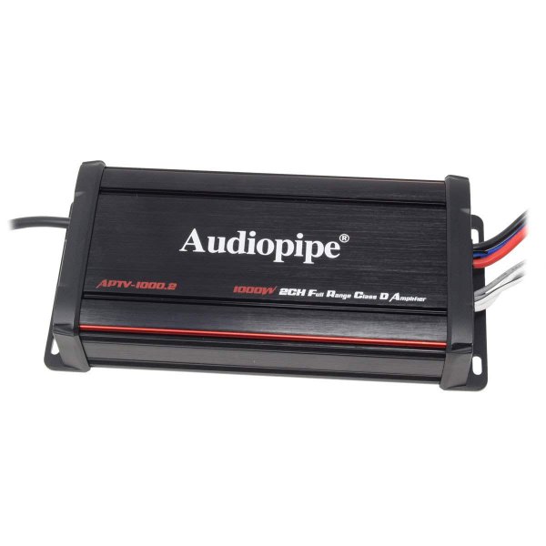 Audiopipe APTV10002 Marine 2 Channel Amplifier 1000W Max