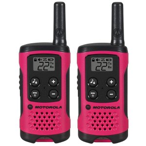 Motorola T107 2 Pack 16 Mile Range Neon Pink Radios