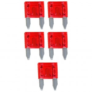 Audiopipe AST10A Ast Fuse 10Amp 25 Pack Mini Blade; Blister Pack Audiopipe