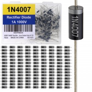 EEEEE 1N4007 Rectifier Diode 1A 1000 Volt 1000V IN4007 4007 Electronic Silicon Diodes Pack of 125