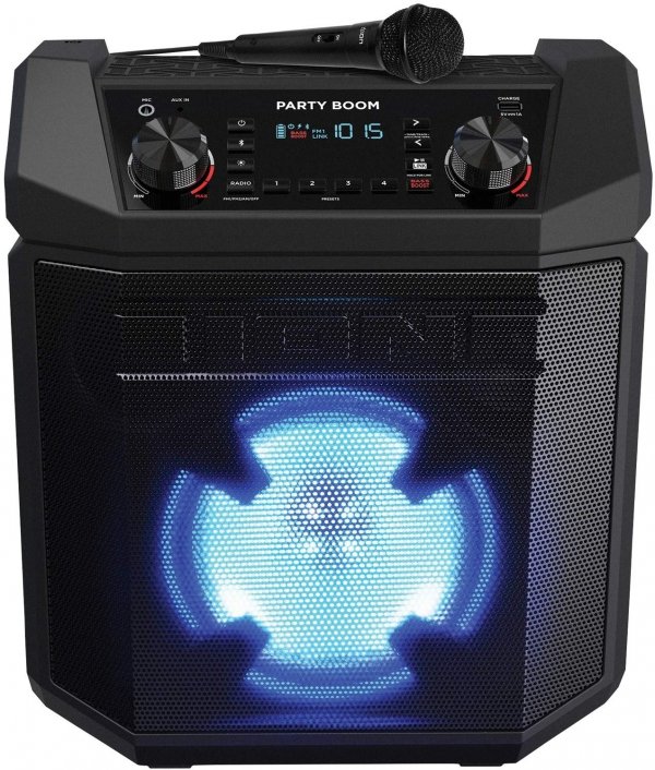 Ion PARTYBOOM High-Power Rechargeable Speaker With Lights
