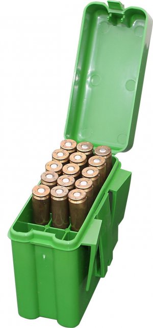 MTM RS-20-10 Belt Style Rifle Ammo Carrier, 20 Round, Small, Green