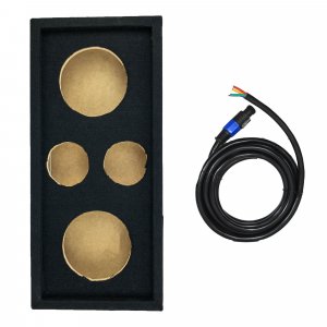 Qpower CH102S Empty Box Holds 2 - 8" & 2 - 3.75" Tweeter w/ Speakon cable