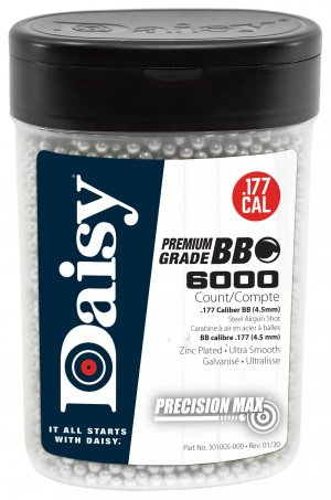 Daisy 980060444 Outdoor Products 6000 ct BB Bottle Silver 4.5 mm