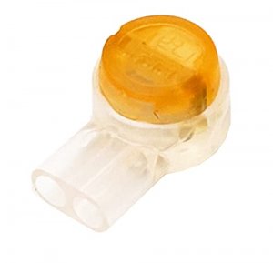 Ideal Electrical 86-955 IDC UY2 Butt Splice Jellybean Connector, 2 Wire Butt Connectors for 19-26 AWG Solid Copper Single-Conductor Wire, Yellow, (100 Pack)