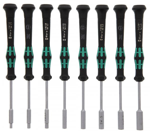 WERA - Micro Nutdriver Set 8Pc (2.5-6.0), 2069/8-5345278001