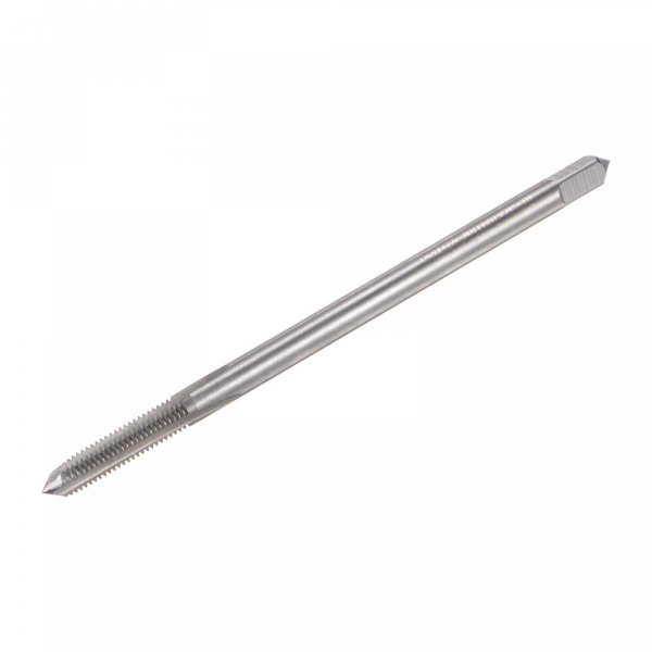 uxcell Thread Milling Taps, 1/4-20 UNC High Speed Steel (HSS) 3 Straight Flutes Machine Screw Thread Threading Tap, 4" Length (Extra Long)