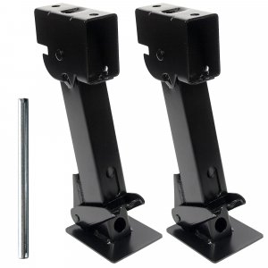 MaxxHaul 50970 Trailer Swing Down Stabilizer Jacks Telescoping RV Camper Accessories 1000 Lbs Capacity Each 12-18 inch | Set of 2
