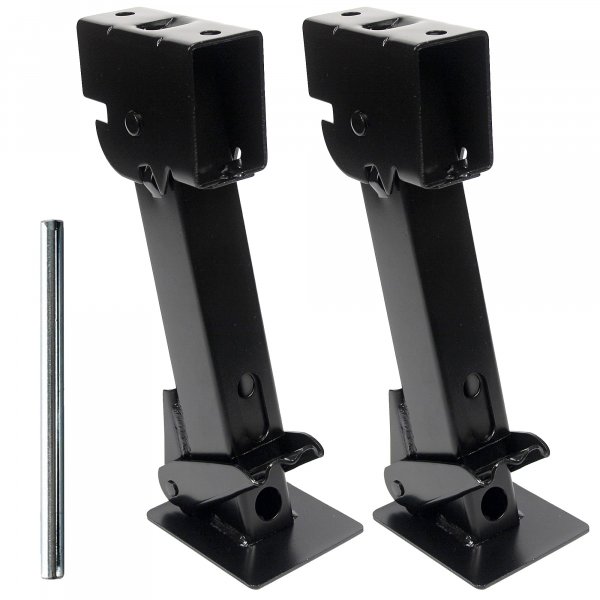 MaxxHaul 50970 Trailer Swing Down Stabilizer Jacks Telescoping RV Camper Accessories 1000 Lbs Capacity Each 12-18 inch | Set of 2