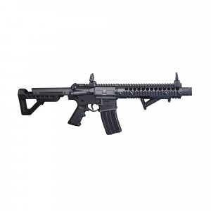 DPMS SBR CO2-Powered BB Air Rifle with 25-Round Magazine - Full and Semi-Auto Action, 430 FPS, Adjustable Stock - Black