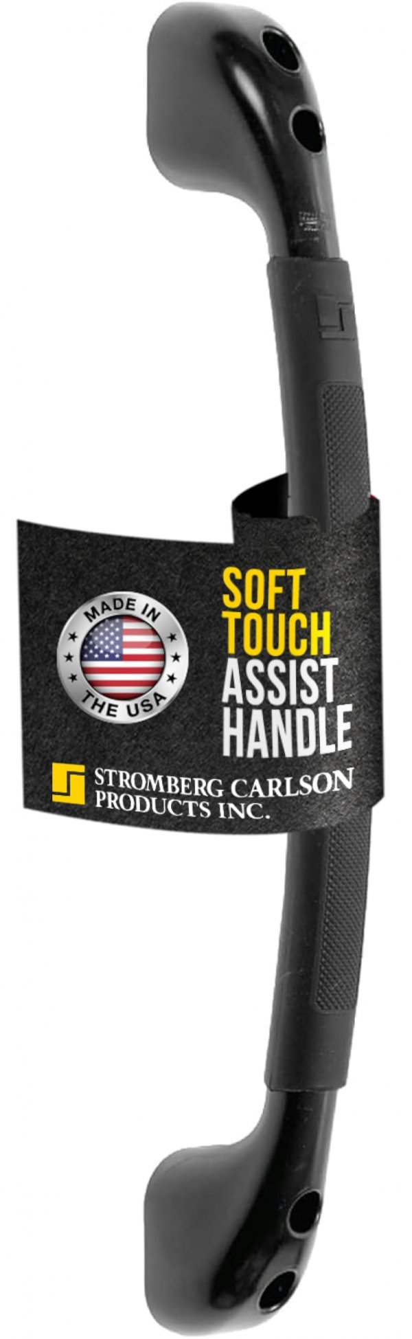 Stromberg AH150 Soft Touch Grab Handle (Black with Black Grip)
