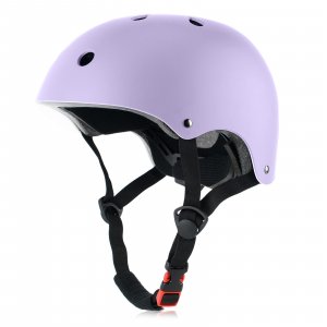 Kids Bike Helmet, 3 Sizes from Toddler to Youth, Pale Lavender, Small