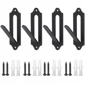 Qonutoci 4 Pack 4.1"x1.4" European Mount Skull Hanger, Stainless Steel, 100% Stainless Steel, Wall Mount, Industrial, Deer, Mule, Antelope, Coyote, Small Game Animals
