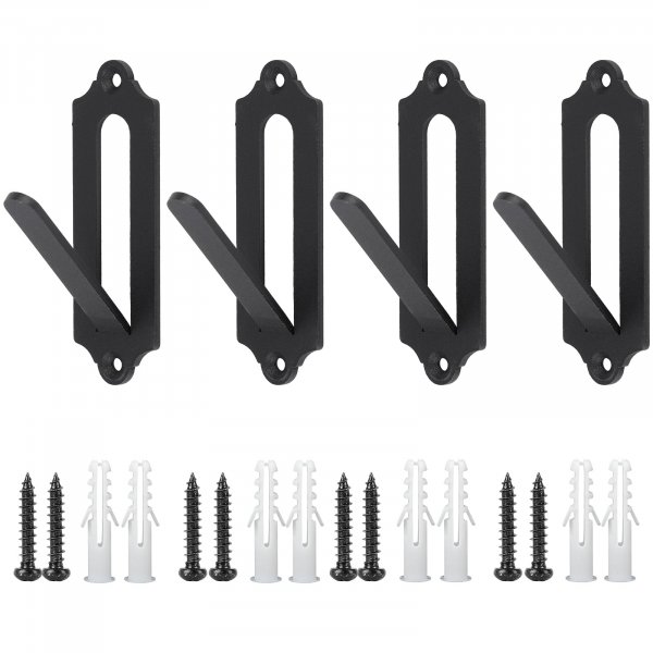 Qonutoci 4 Pack 4.1"x1.4" European Mount Skull Hanger, Stainless Steel, 100% Stainless Steel, Wall Mount, Industrial, Deer, Mule, Antelope, Coyote, Small Game Animals