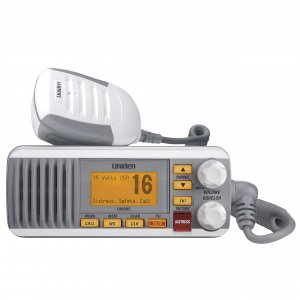 UNIDEN UNNUM385 25-Watt Fixed-Mount Marine Radio with DSC (White)