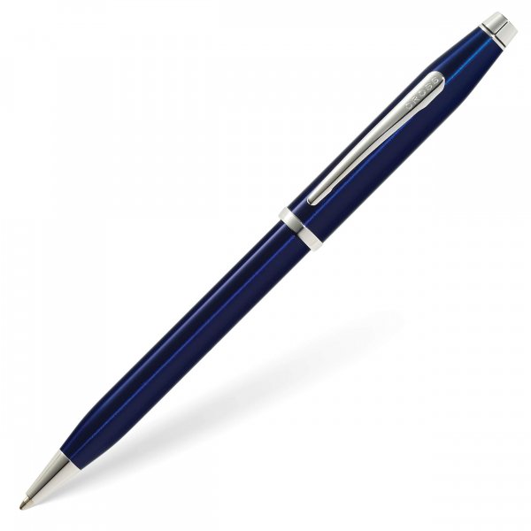 Cross AT0082WG103 Century Ii Translucent Blue Lacquer Ballpoint Pen