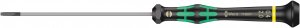 Wera 05118007001 Kraftform Micro 2035 Slotted Electronics Precision Screwdriver, 2mm Head, 100mm Blade Length, Black