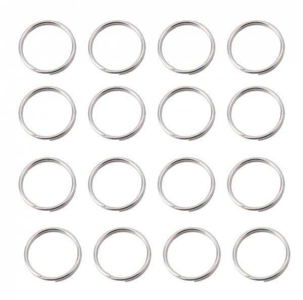 3/4 Inch Split Rings,Stainless Steel Round Key Ring Dog ID Ring, Key Chain Rings for Craft,Car Keys Organization(40 Pcs)