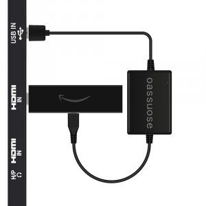 Oassuose USB Power Cable Adapter for Fire TV Stick,Powers Streaming TV Sticks Directly from T V USB Port(Eliminates AC Adapter and Very Long Power Cable)