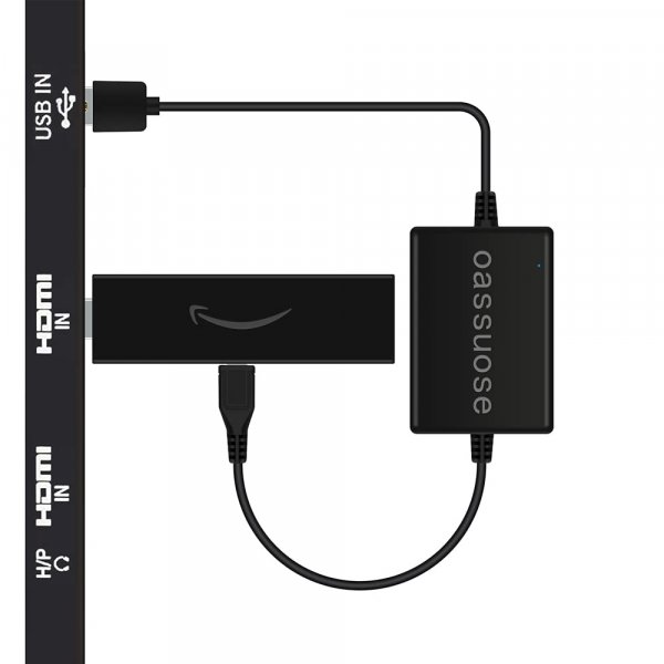 Oassuose USB Power Cable Adapter for Fire TV Stick,Powers Streaming TV Sticks Directly from T V USB Port(Eliminates AC Adapter and Very Long Power Cable)