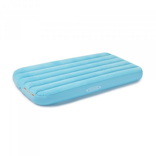 INTEX 66803EP Cozy Kidz Inflatable Airbed: Fiber-Tech – Velvety Soft Surface – Carry Bag Included – Color May Vary – 34.5" x 62" x 7"