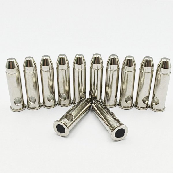 Bayattoo 38spl Steel Safety Practice Rounds Action Trainer Dummy Round Dry Fire Training Snap Cap (12pk)