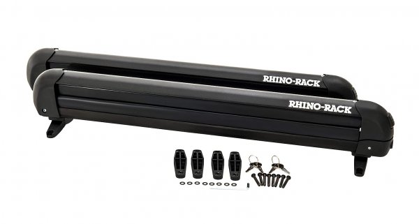 Rhino-Rack 27" Multi-Purpose Carrier for Skis, Snowboards, Fishing Rods, Skateboards, Wakeboards, Water Skis & More, Universal Mounting, Easy to Use, Locking, Lightweight & Heavy Duty for All Vehicles