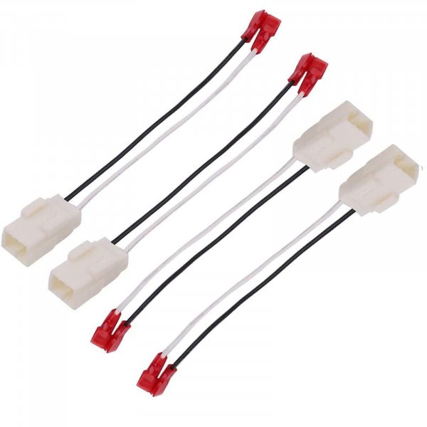 4 Pack 72-6514 Speaker Wire Harness Adapter Compatible with Jeep Chrysler