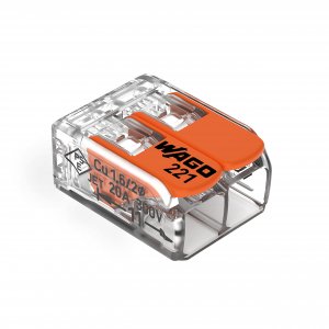 Wago 221-412 Lever-Nuts 2 Conductor Compact Connectors 100 PK