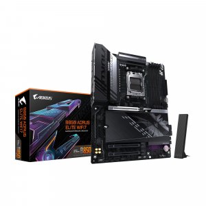 GIGABYTE B850 AORUS Elite WIFI7 AMD AM5 ATX Motherboard, Support AMD Ryzen 9000/8000/7000 Series, DDR5, 14+2+2 Power Phase, 3X M.2, PCIe 5.0, USB-C, WIFI7, 2.5GbE LAN, EZ-Latch, 5-Year Warranty